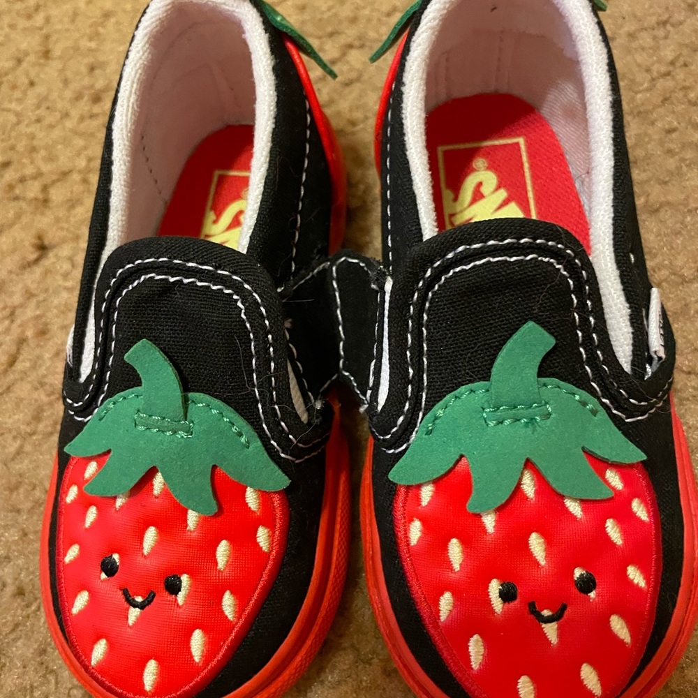 Size 5.5 strawberry vans